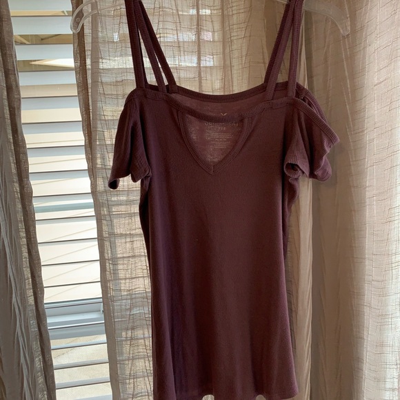 American eagle ribbed purple shirt - Picture 4 of 5